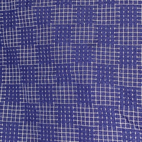 UNTUCKIT MENS SIZE XXXL BLUE GEO SMALL SQUARES Casual Button Down Shirt CLEAN - Picture 5 of 12